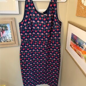 J. Crew Navy Floral Dress